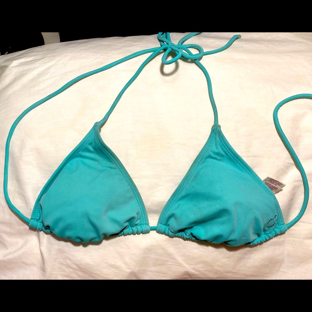 OP swimwear turquoise teal bikini top size large